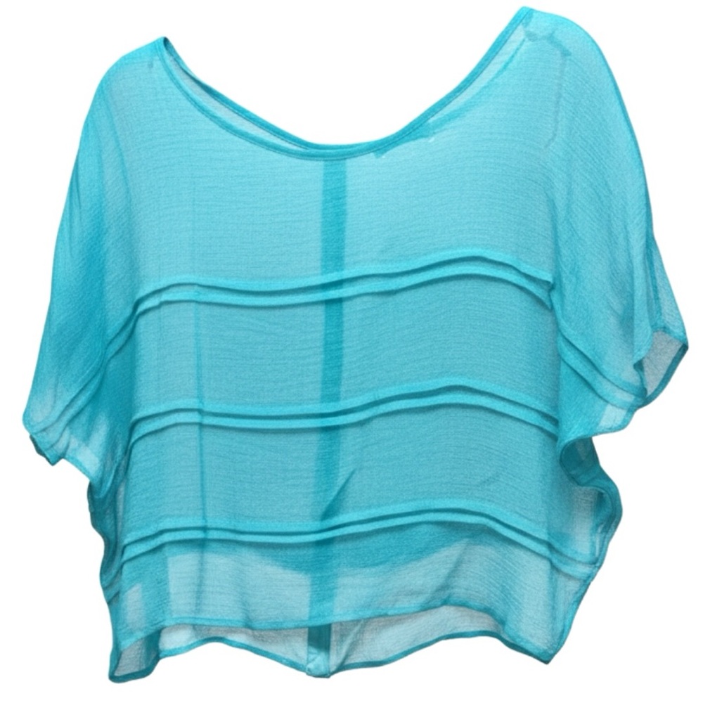 Y2K Selena Gomez's Yester~Year Clothing Label: DREAM OUT LOUD Crop Top Turquoise